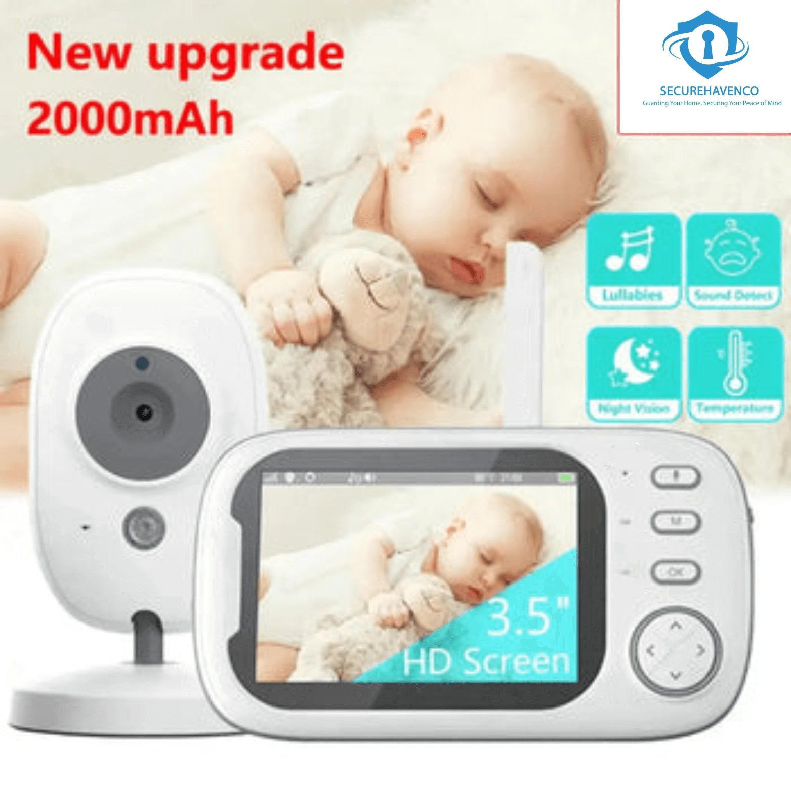 Wireless Night Vision Baby Monitor-SecureHavenCo